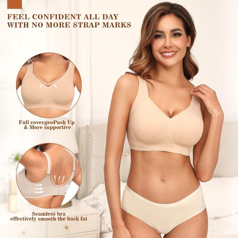 บราไร้สายแบบไร้ตะเข็บสำหรับผู้ - Mastectomy Bra Pocket บทวิจารณ์และราคา