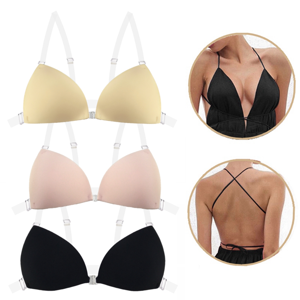 บราซิลิโคนแบบแปะสำหรับผู้หญิง  - Plunge Bra Push Up บทวิจารณ์และราคา